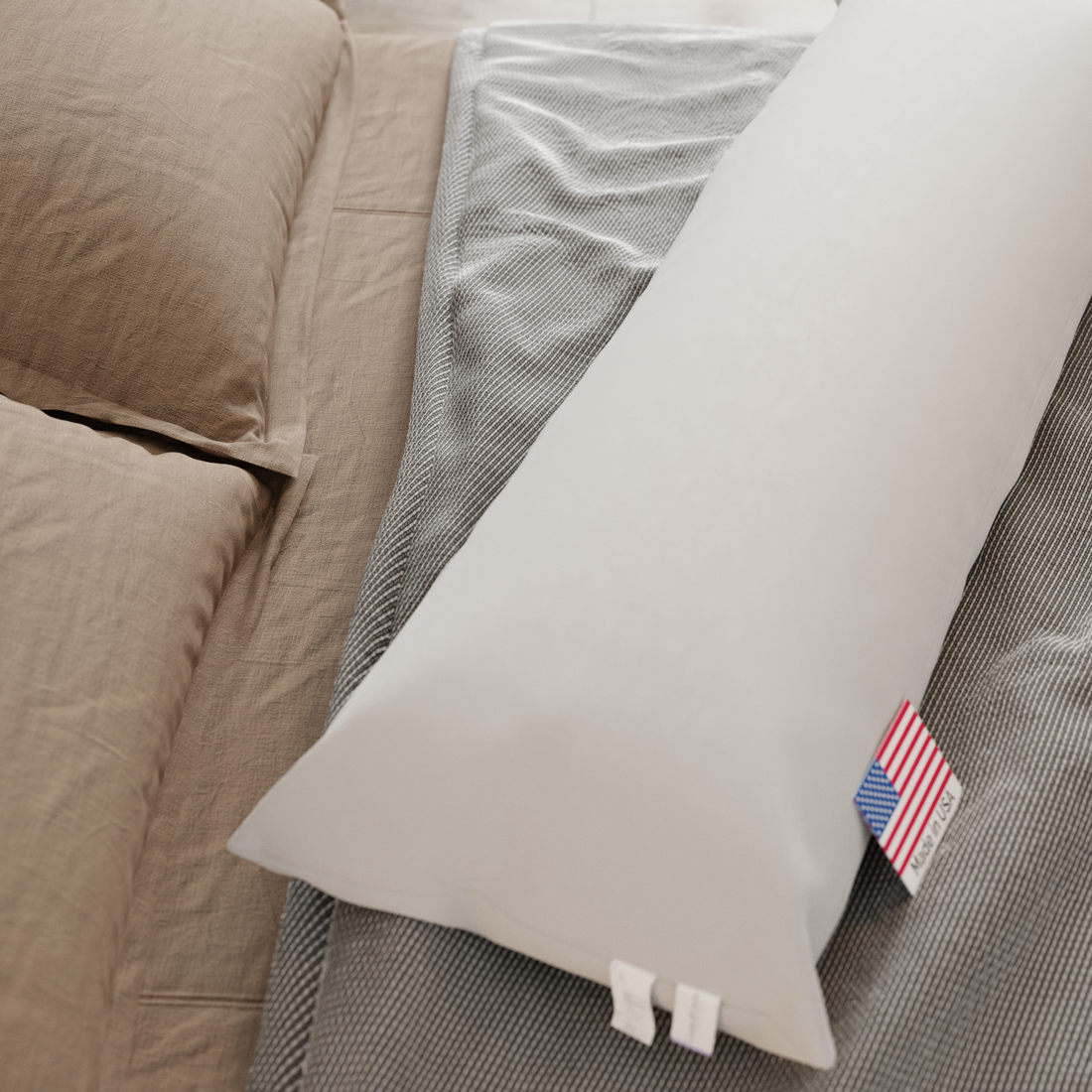 Long-Format Pillow Insert | Lumbar, Bench & Body