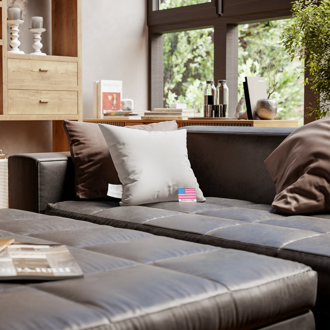 Organic Cotton Throw Pillow Inserts